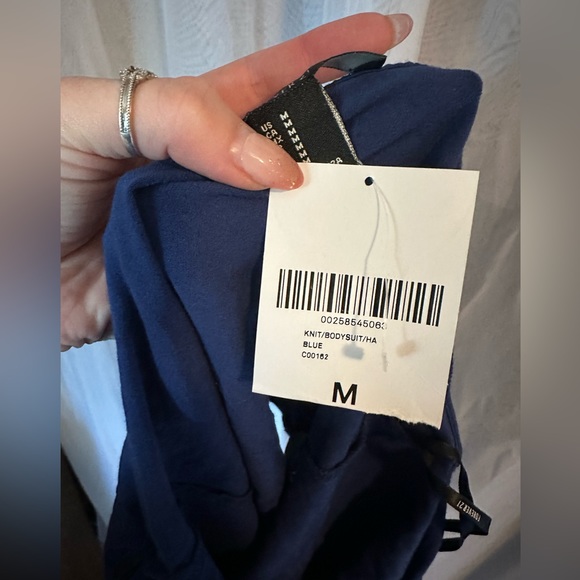 Dark Blue Halter Body Suite - Picture 4 of 4